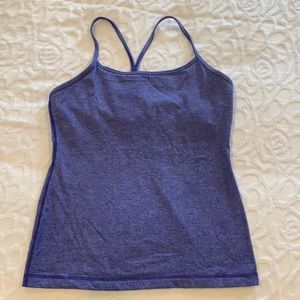 Lululemon navy and white tank top size 8